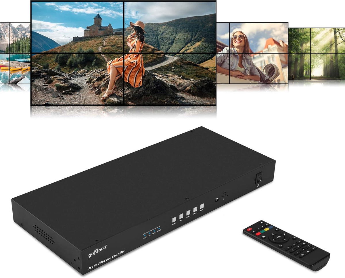 2x2 Video Wall Processor Controller F464
