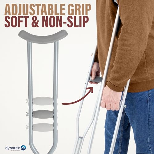 Bariatric Crutches - 5'10” to 6'6” - 1000 lb. Capacity, 1 Pair U417394