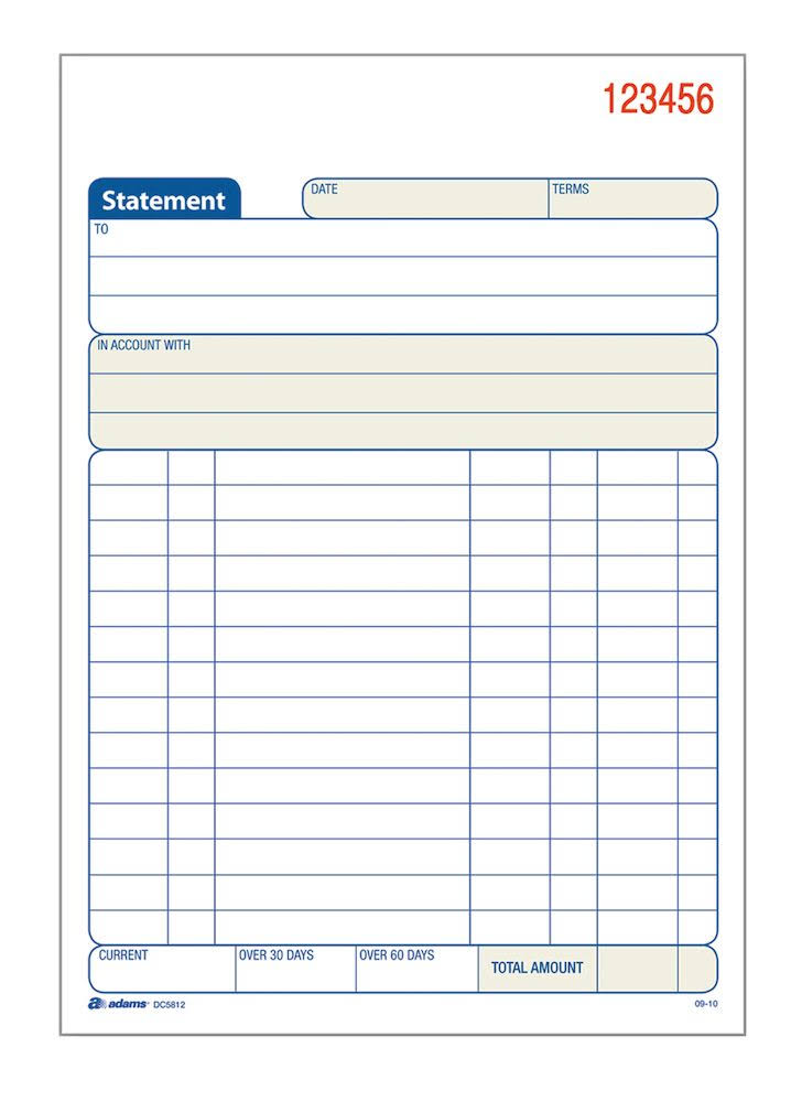 Carbonless 2-Part Statement Book X102526