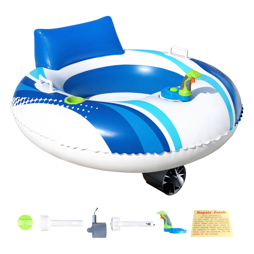 Motorized Battery Powered Inflatable Pool Water Float D6622