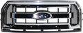 Chrome Shell/Textured Black Insert Three Bar Style Grille Assembly P150