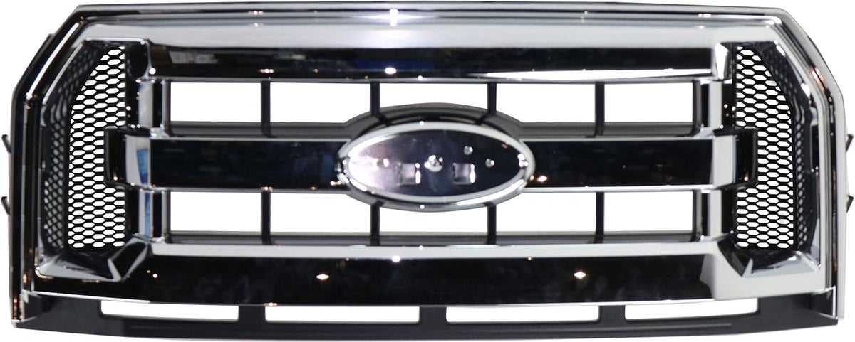 Chrome Shell/Textured Black Insert Three Bar Style Grille Assembly P150
