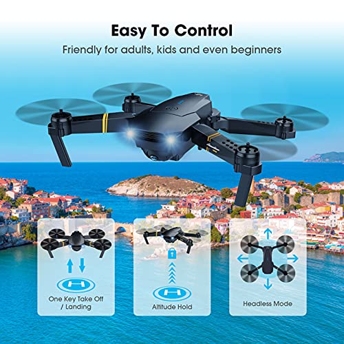 Foldable 1080P FPV Drone with 2 Batteries and Carrying Case H5488