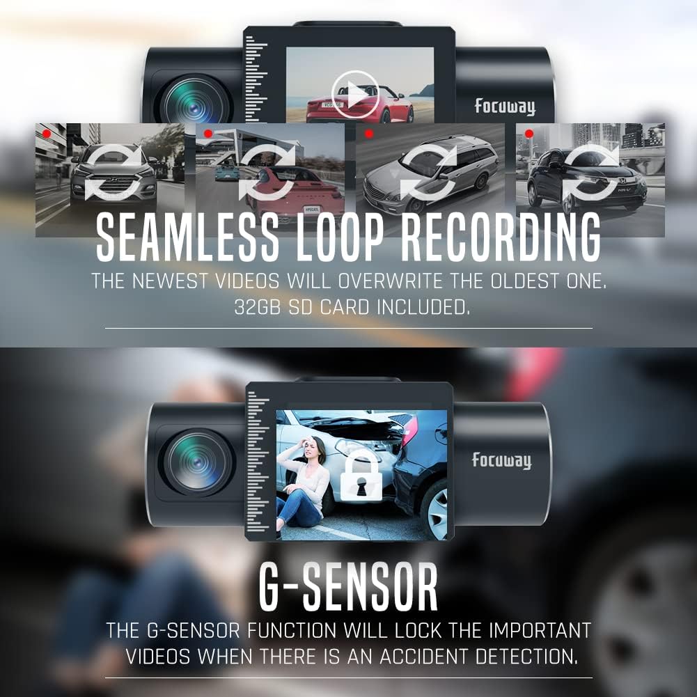 1080P Dual Dash Cam with IR Night Vision G22234