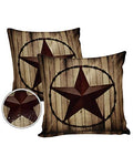 18x18Inch Set of 2 Polyester Waterproof Throw Pillow Covers F349