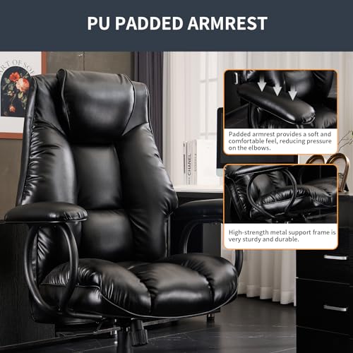 Dark Brown High Back Ergonomic PU Leather Office Chair Z2908