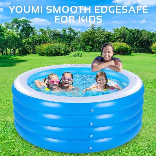 Large Deep Round 70"x30" Inflatable Swimming Pool (Pink) D356178