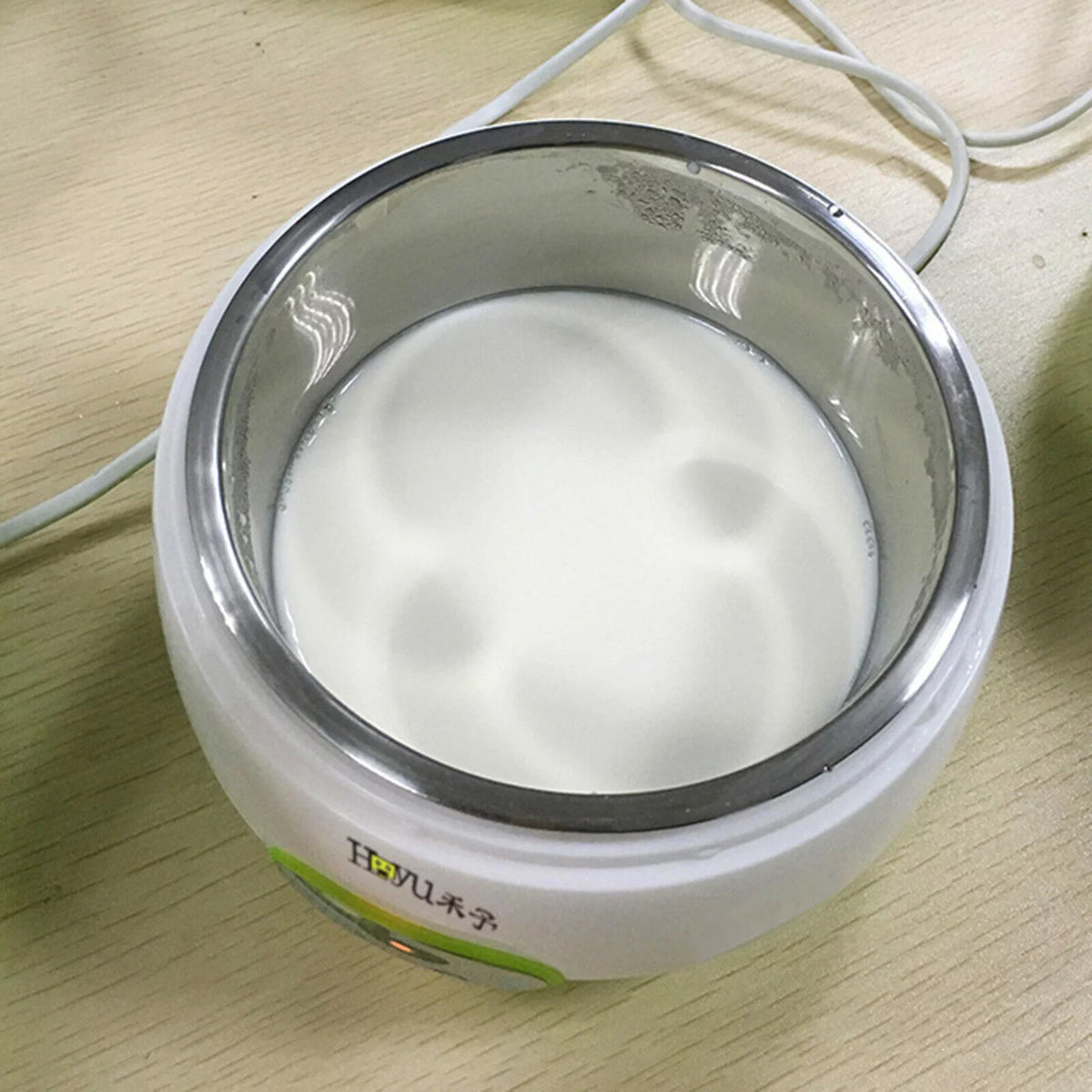 Green 1L Stainless Steel Yogurt Maker V6461