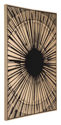 Canvas Black & Gold Sunburst T65494