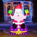 Inflatable Santa Claus with Gift Boxes LED Lights Yard Decor L518