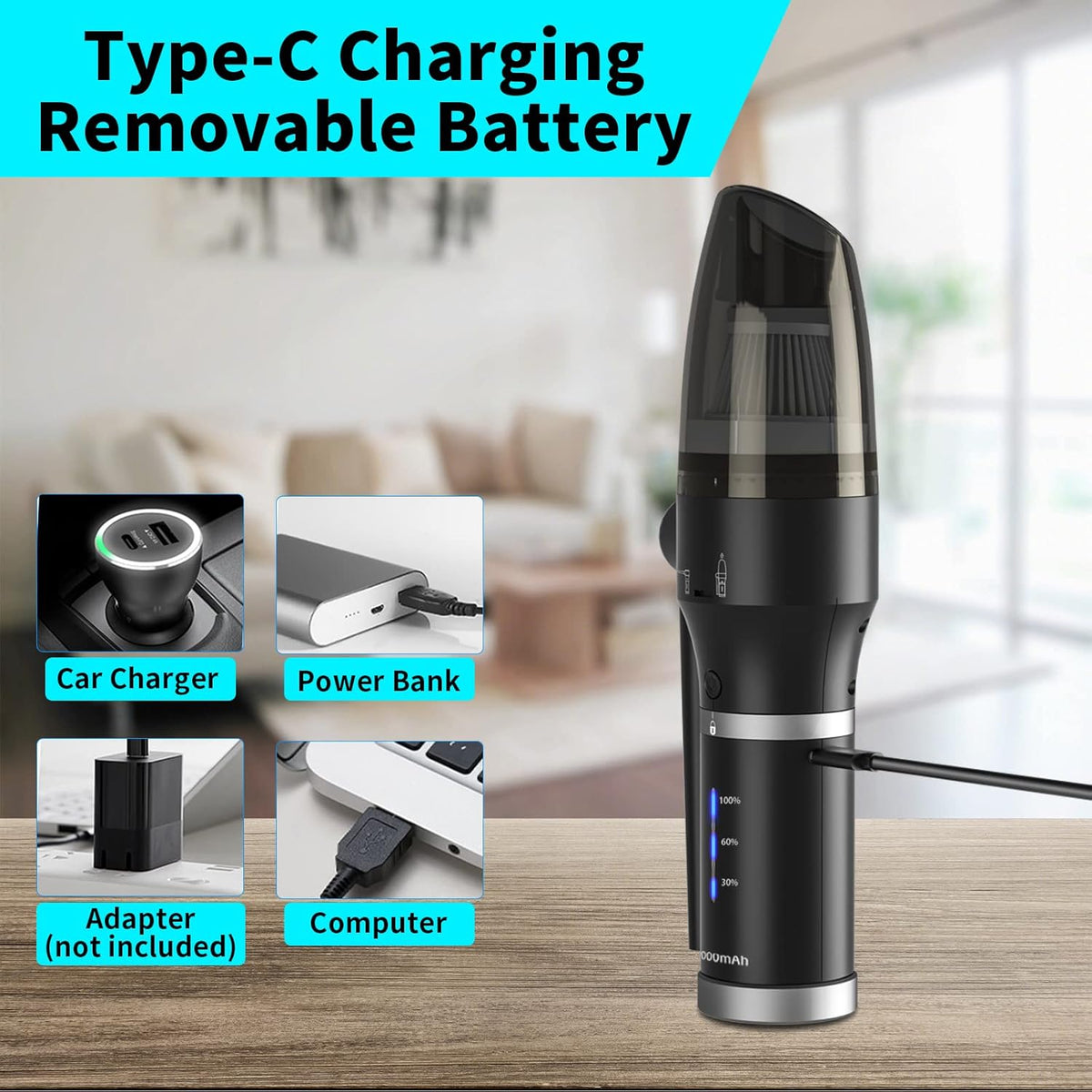 3 in 1 Cordless Compressed Air Duster & Vacuum G11049
