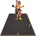 Large 8 x 6 ft 7mm Thick Non-Slip Rubber Exercise Mat O6232