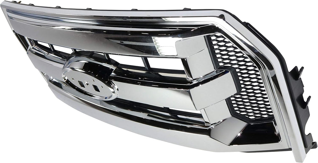 Chrome Shell/Textured Black Insert Three Bar Style Grille Assembly P150
