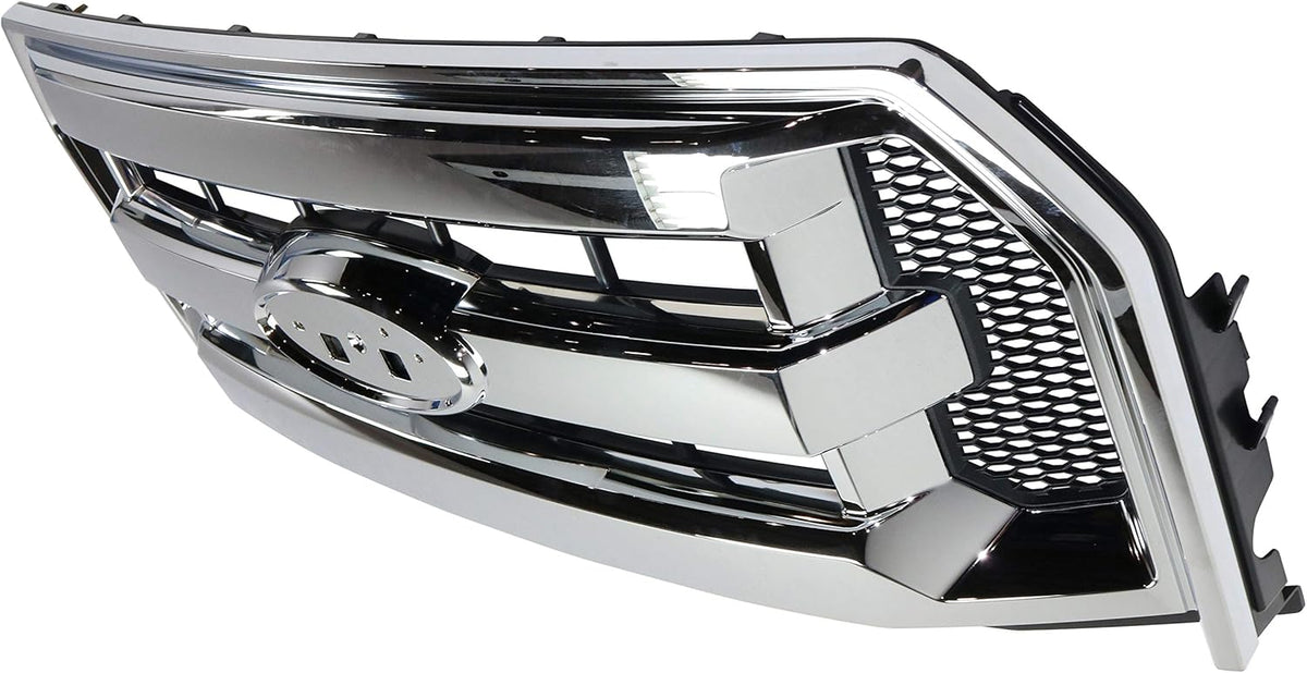 Chrome Shell/Textured Black Insert Three Bar Style Grille Assembly P150