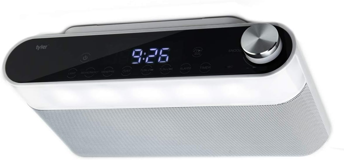 White Bluetooth Under Cabinet Radio E743718