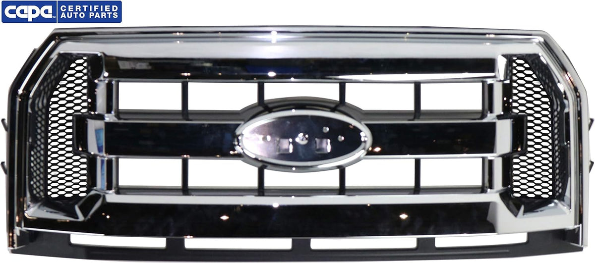 Chrome Shell/Textured Black Insert Three Bar Style Grille Assembly P150