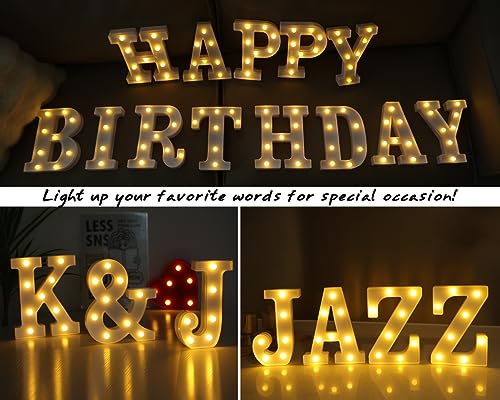 Battery Powered LED Marquee Light Up Letters D446392