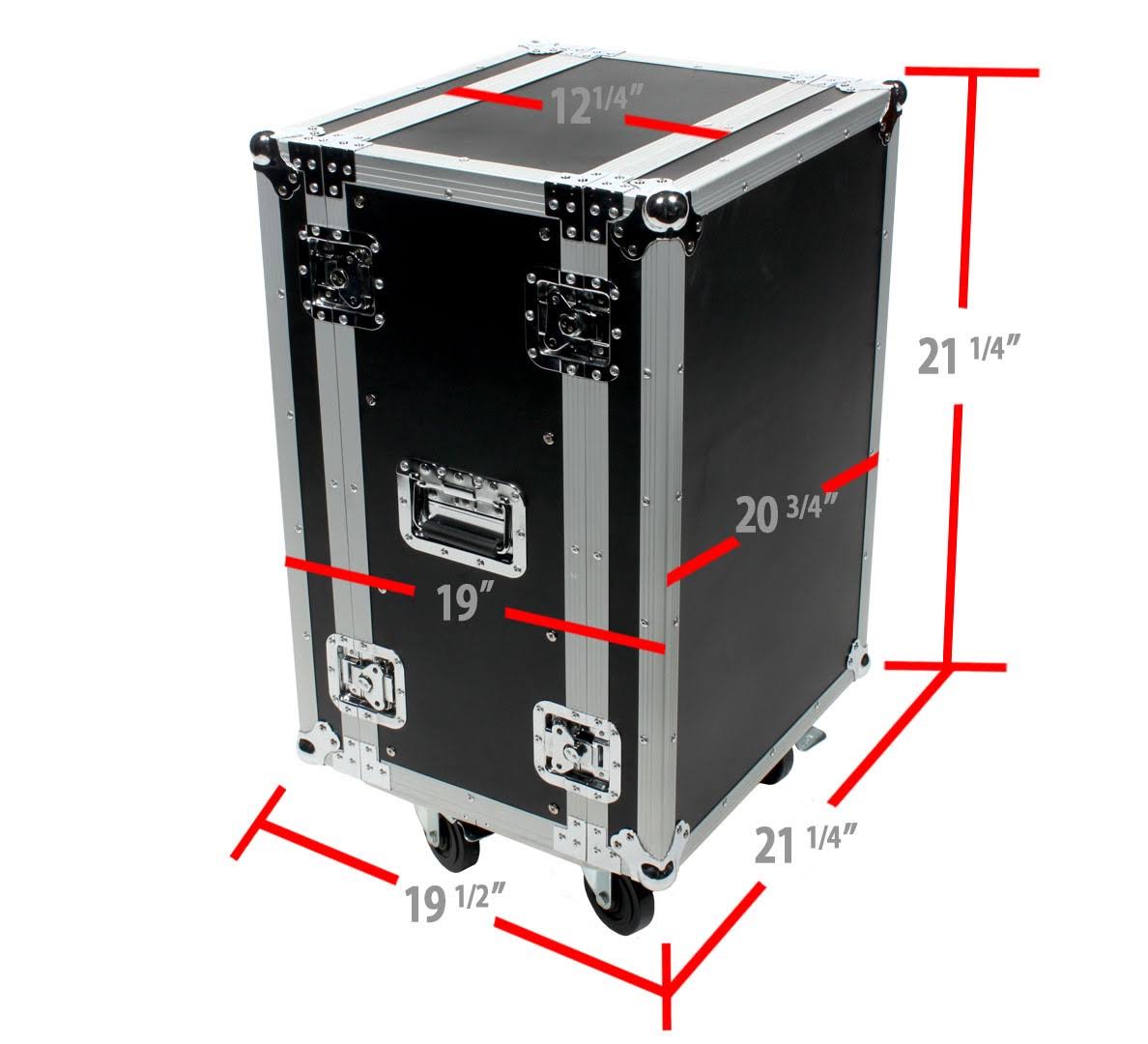 16 Space ATA Effects Rack Case with Casters E354