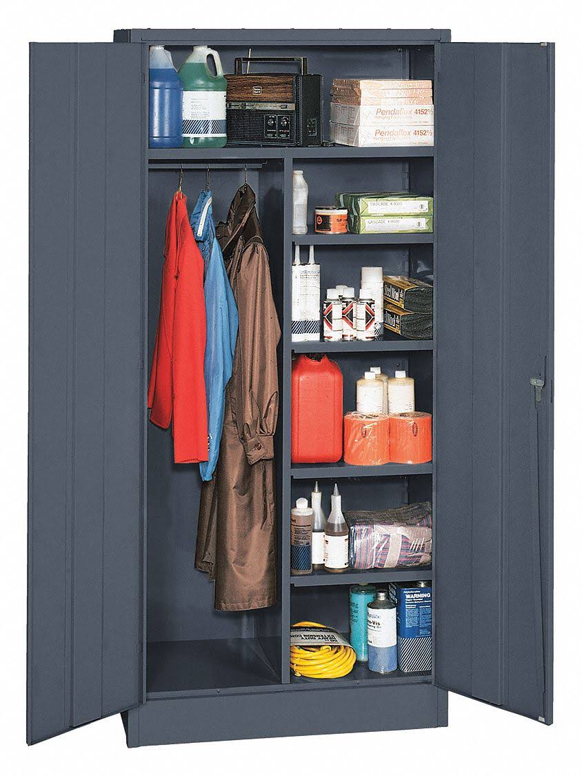 72x22h 36x22w Gray Wardrobe Cabinet L75676