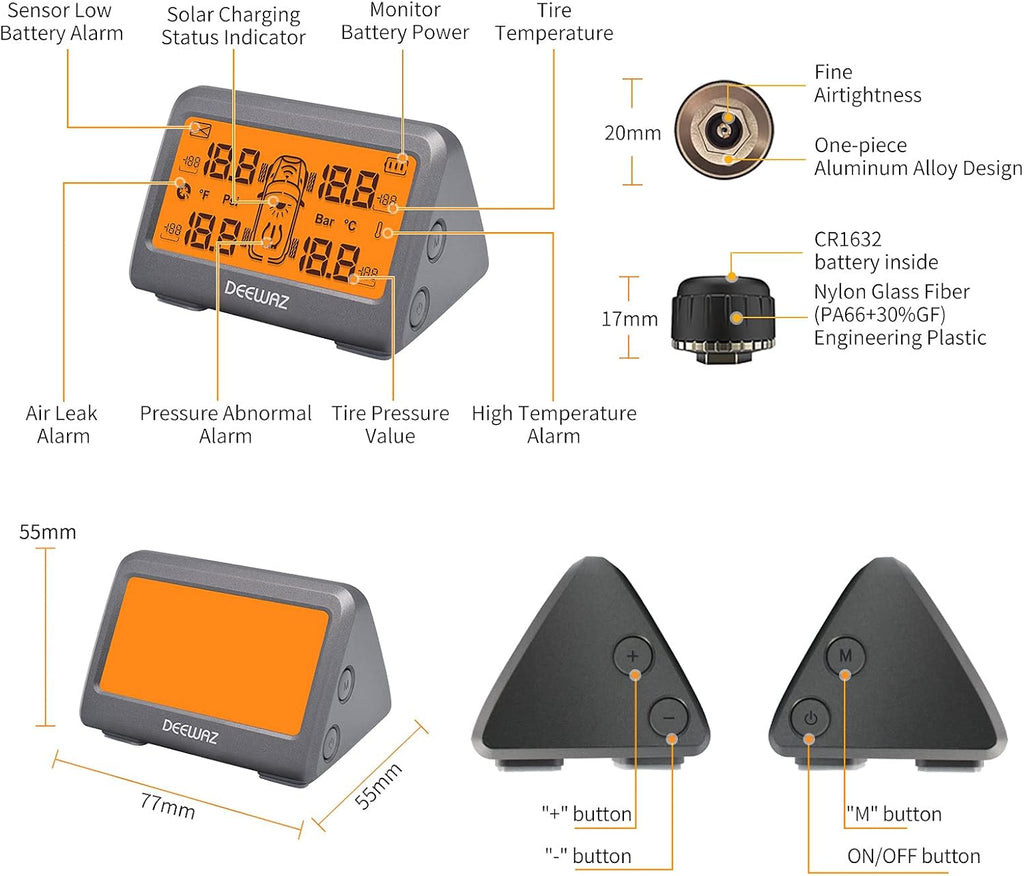Tire Pressure Monitoring System 0-116 Psi S35089