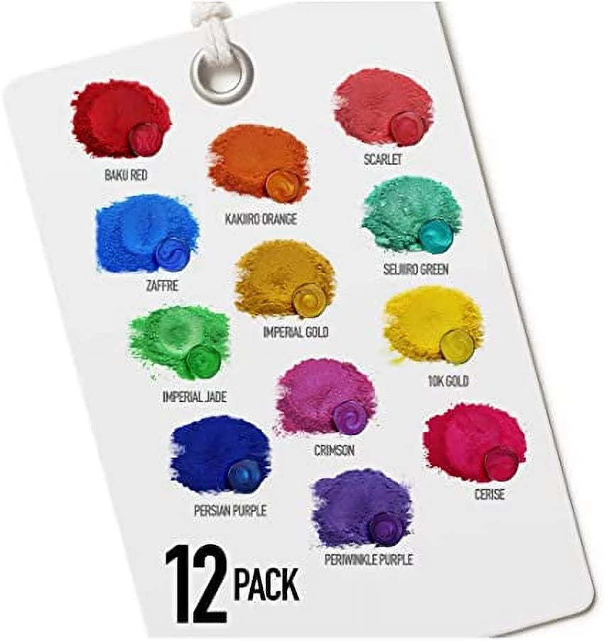 12-Pack Mica Powder Pigment Colorant R4876