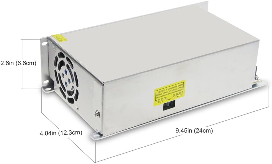 12V 50A 600W Switch Mode Power Supply AC/DC Adapter F787