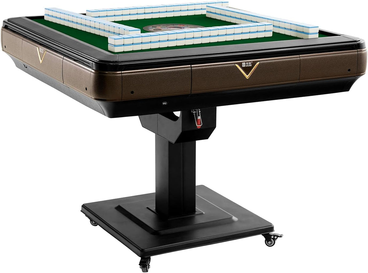 Folding Automatic Mahjong Table with Wheels B44562