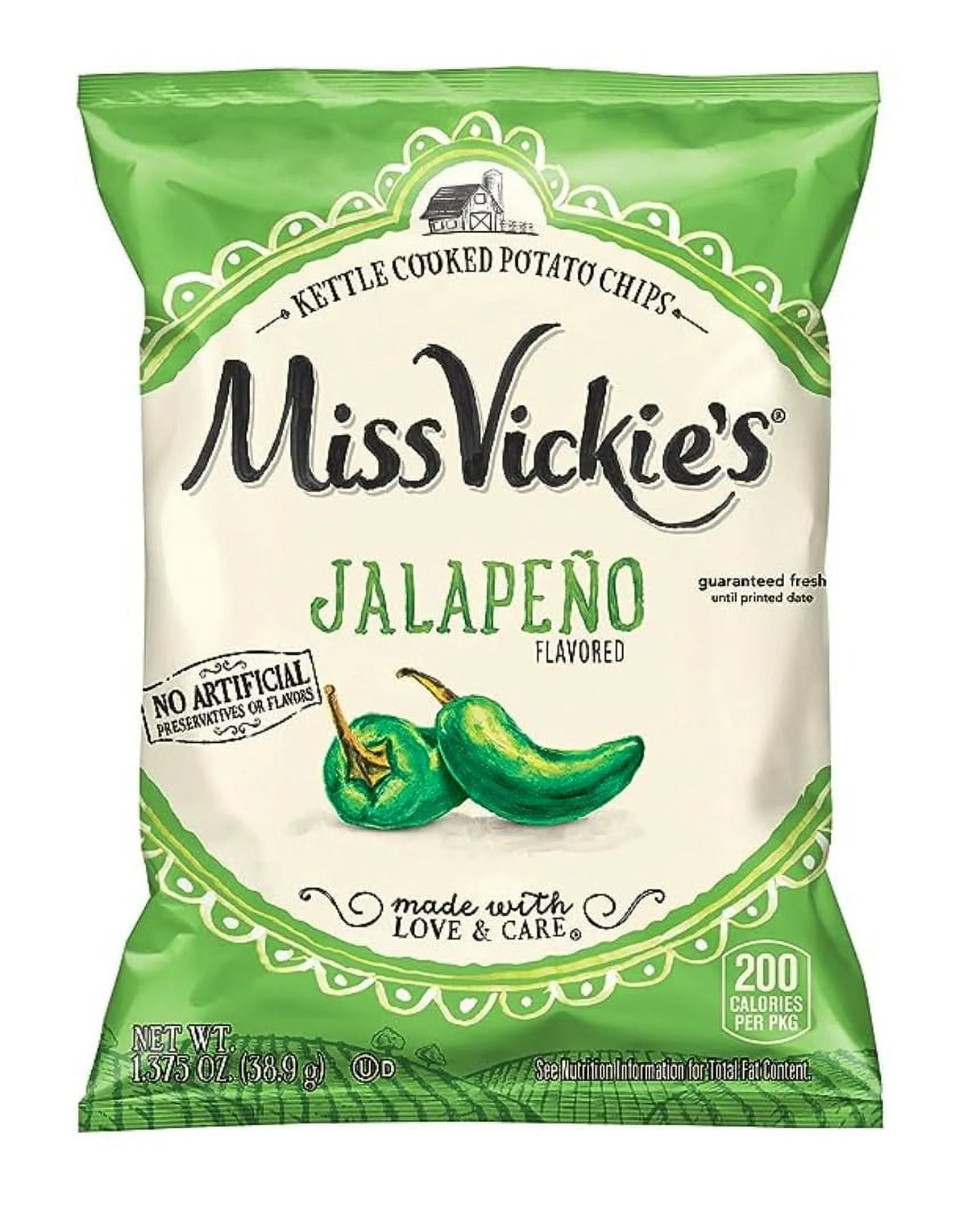 Jalapeno Flavored Chips 8 Pack 1.38 oz Each A254756
