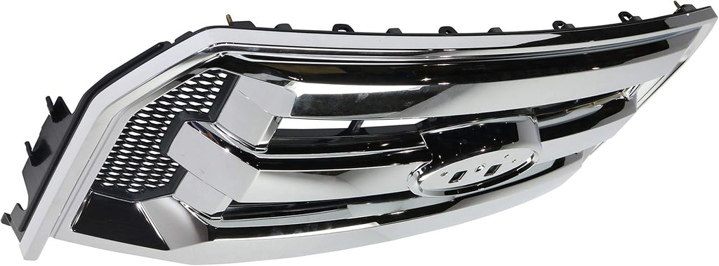 Chrome Shell/Textured Black Insert Three Bar Style Grille Assembly P150