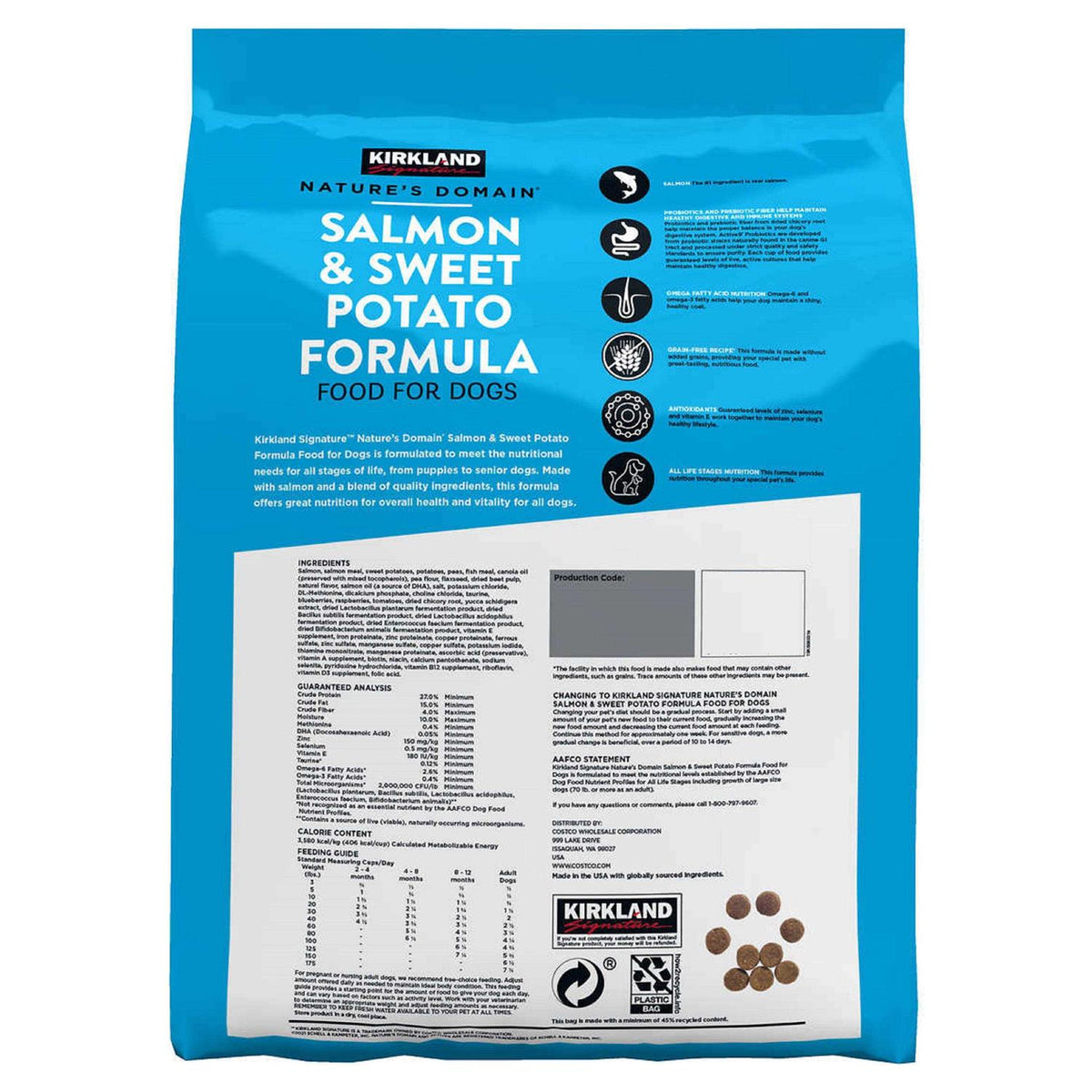 Salmon Meal & Sweet Potato Dog Food 35 lb W1237