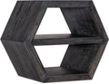 Black Wood Honeycomb End Table B80201