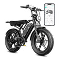 1500W Peak Brushless Motor 28 MPH 60 Miles Fat Tire E Bike with 48V 15Ah Removable Battery 20" Electric Dirt Bike Hydraulic Suspension 7-Speed M846