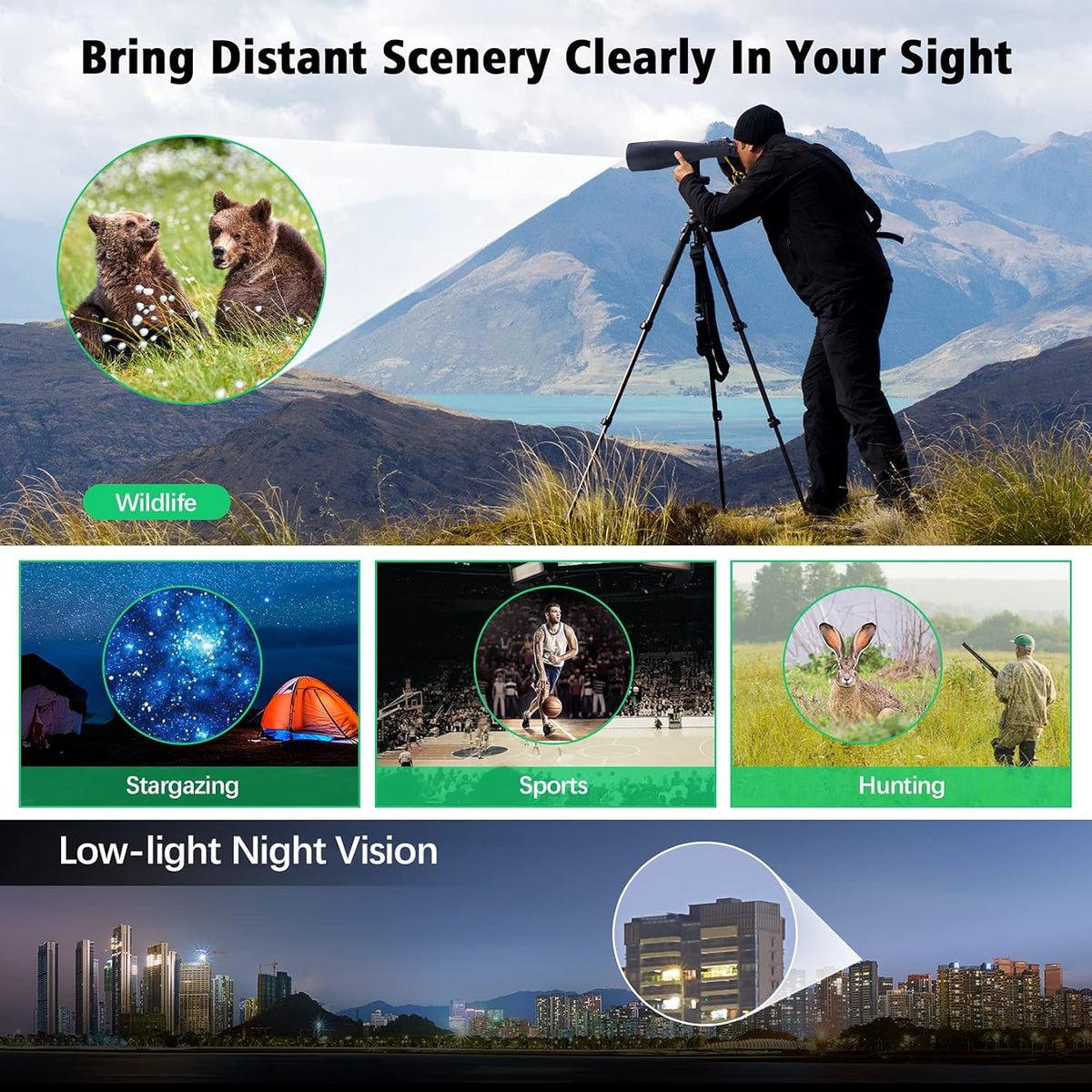High Power 30-260X Long Range Binoculars L3430