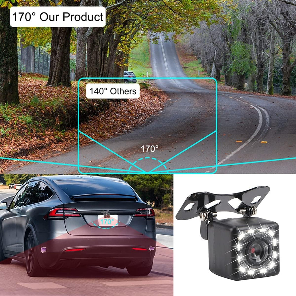 Wireless Backup Camera 4.3 Inch Rear View Camera FHD 1080P Waterproof Reversing Camera J8069