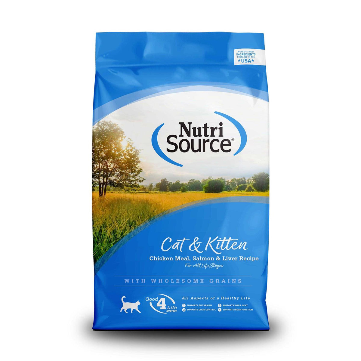 Chicken Salmon Liver Dry Cat & Kitten Food W60442