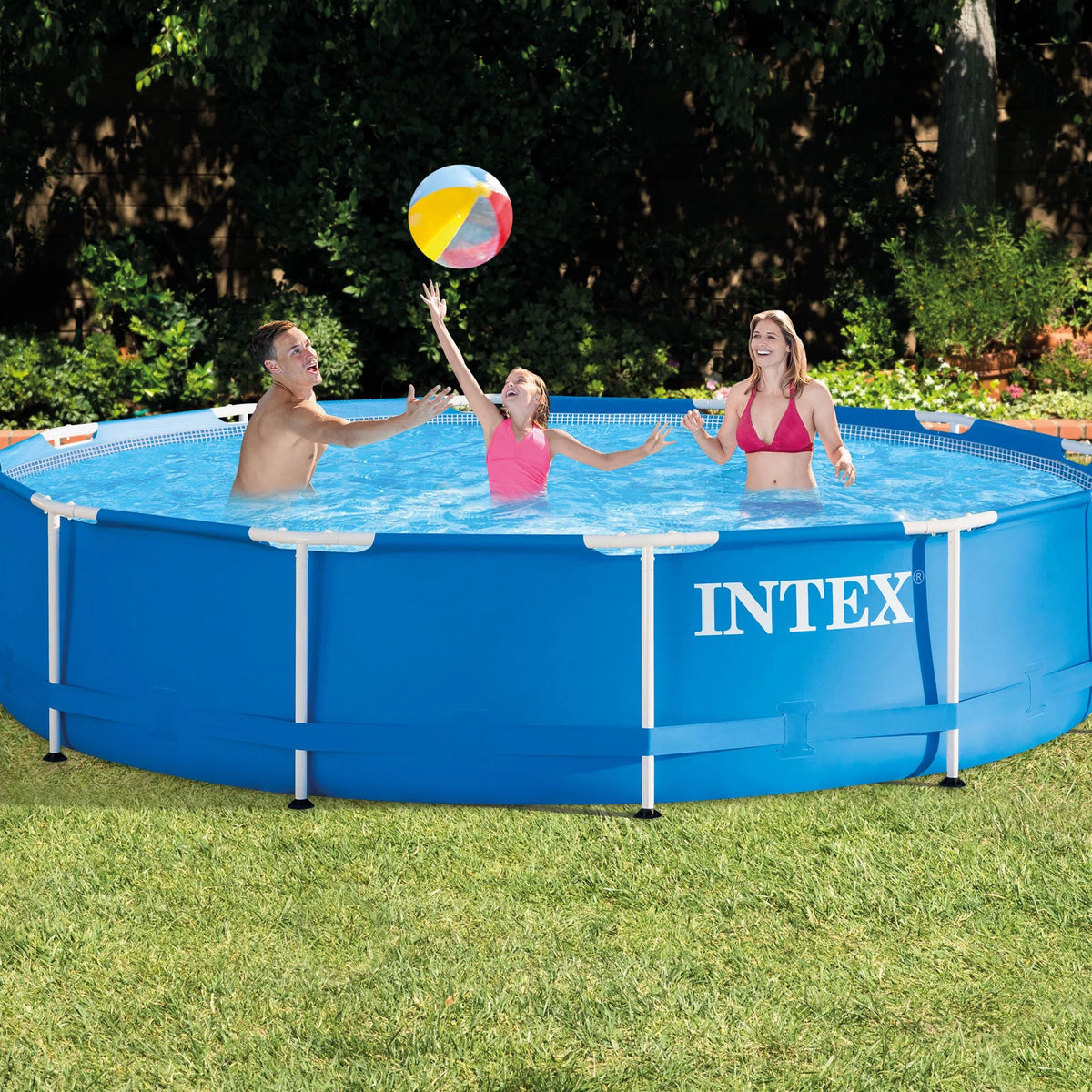 12' x 30 Metal Frame Round Above Ground Swimming Pool H4995