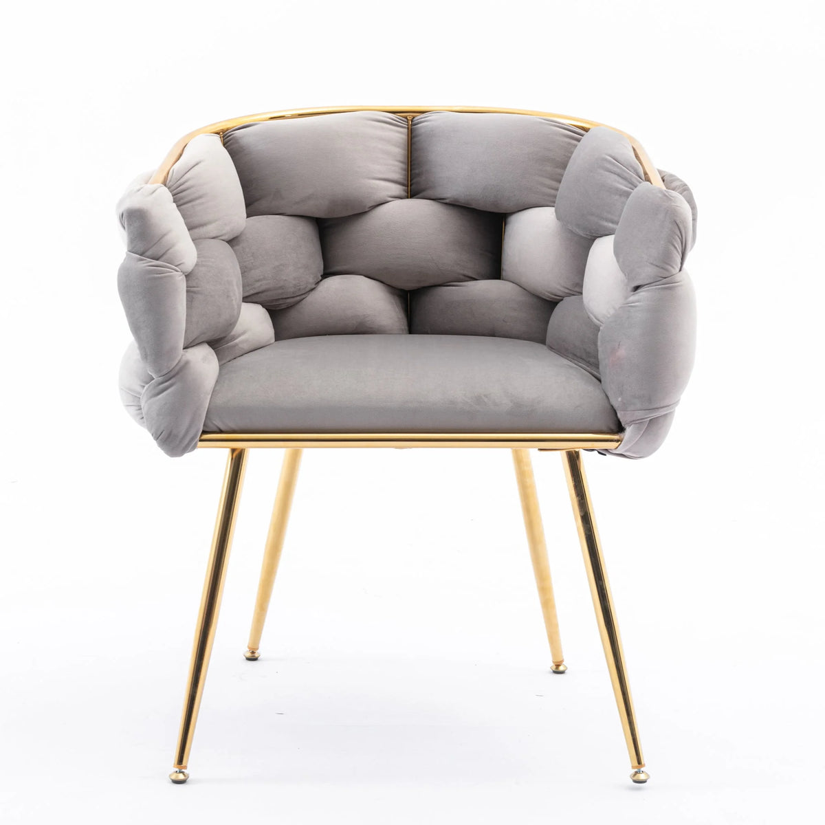 Gray Velvet Chair Y52727