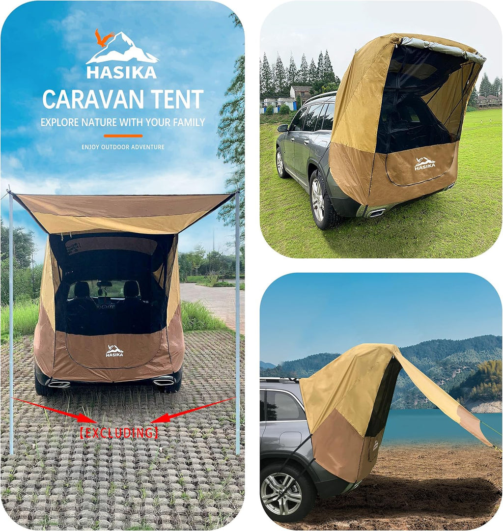 Yellow Waterproof 3000MM Tailgate Awning Tent Pack of 2 G4736