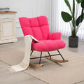 Teddy Upholstered Rocking Chair with High Backrest R591