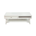 White 1 Drawer Wood Coffee Table T325