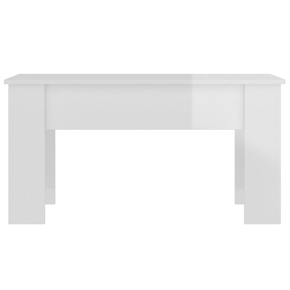 High Gloss White Engineered Wood Coffee Table I829069