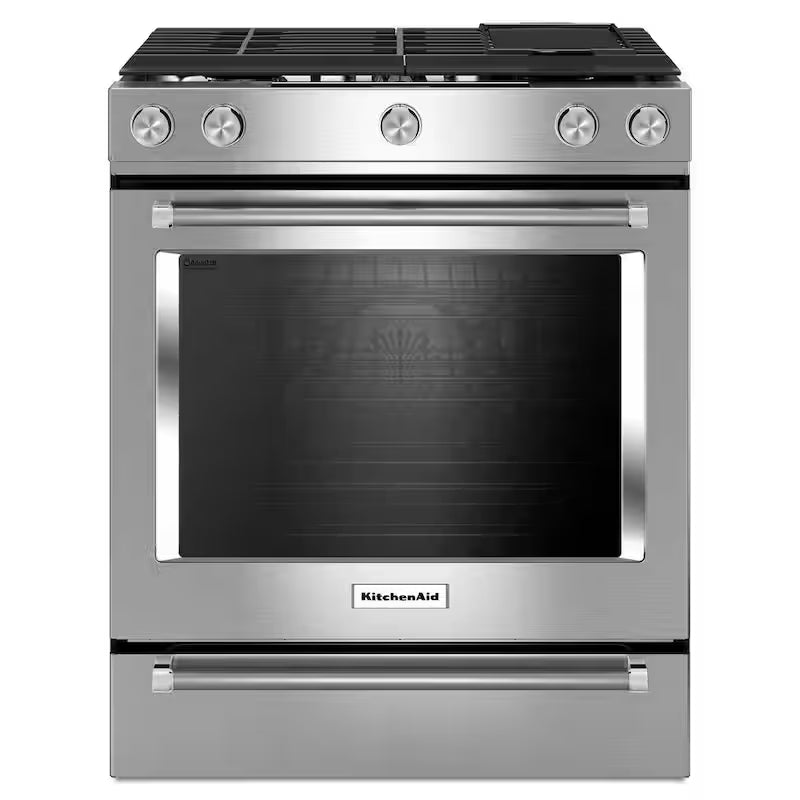 6.5 cu. ft. Slide-In Gas Range with Convection Oven Stainless Steel A3026