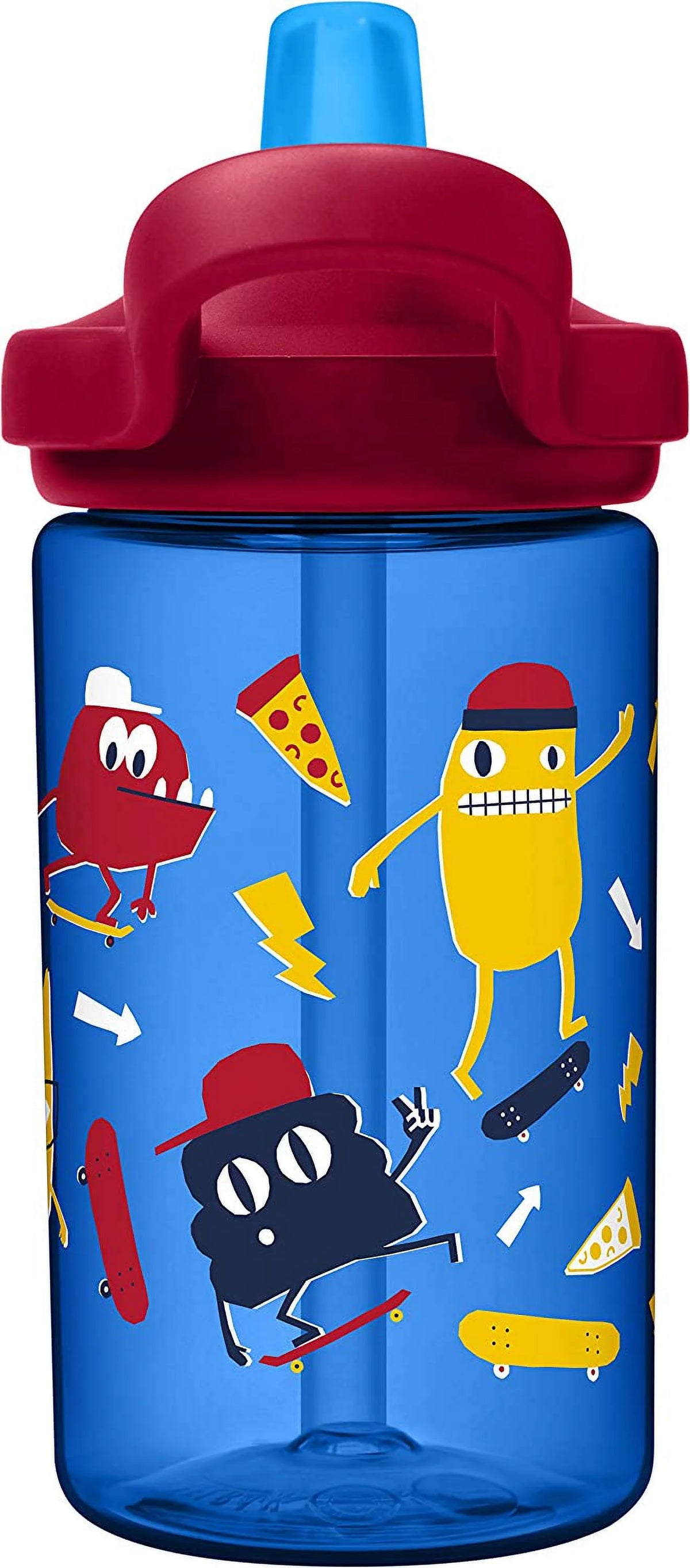 14oz Kids Water Bottle with Straw Top W3546
