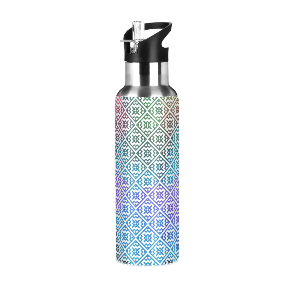 20 oz Insulated Stainless Steel Water Bottle with Straw Lid E474