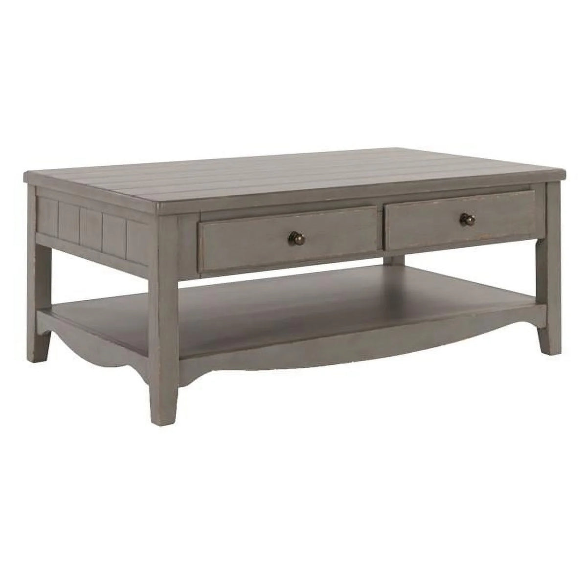 Gray 2 Drawers Coffee Table R8708