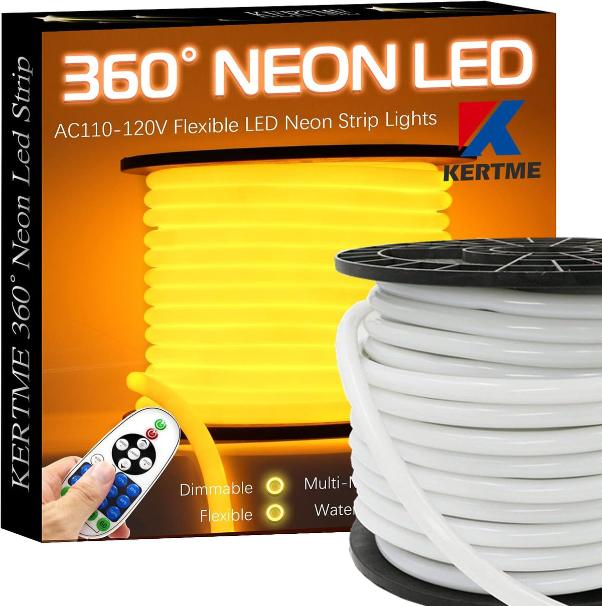 Neon LED Light Strip 32.8ft/10m White 6000K Q93428