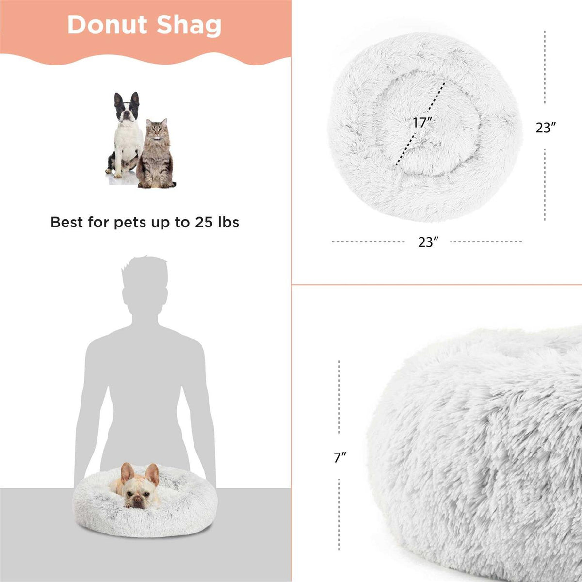 Donut Shag Bed V887344