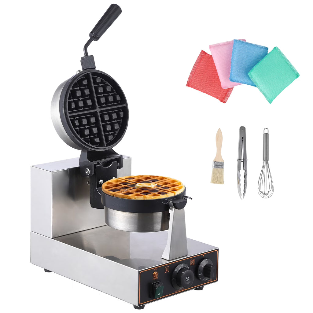 1200w Non-Stick Waffle Maker with Detachable Drip Tray P635