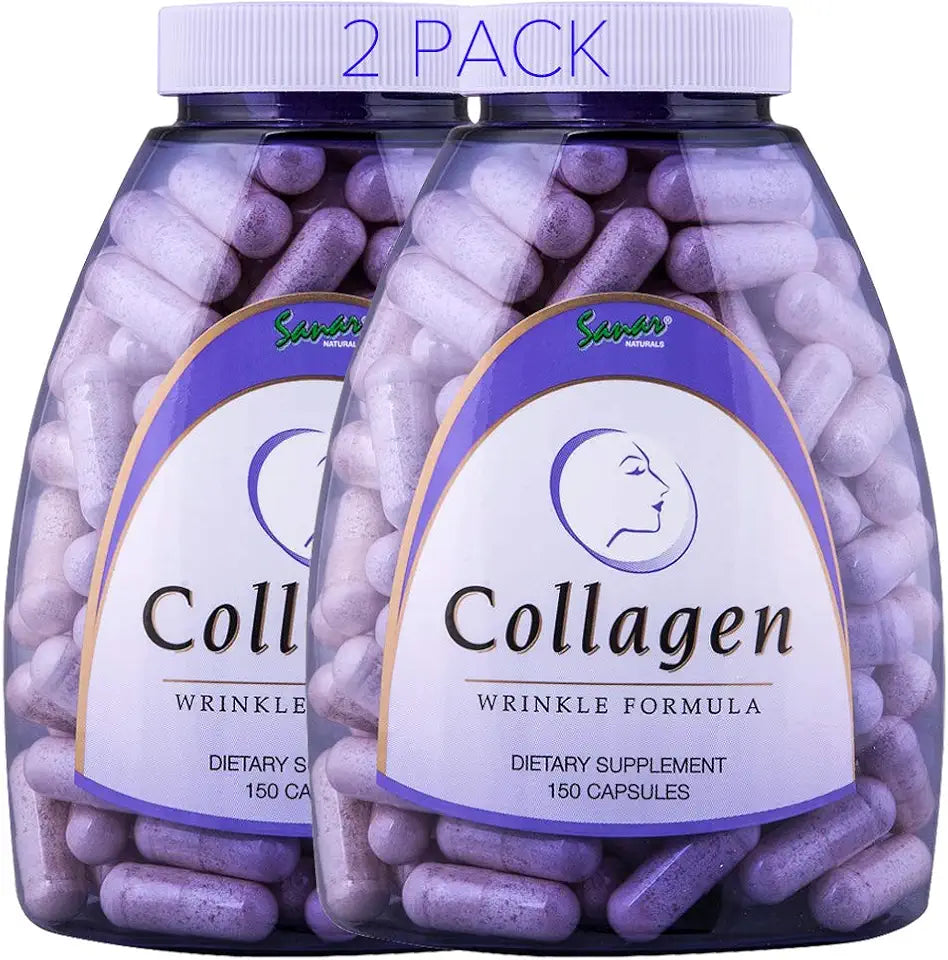 Hydrolyzed Collagen Peptides Supplement with Vitamin C, E, 150 Capsules H89263