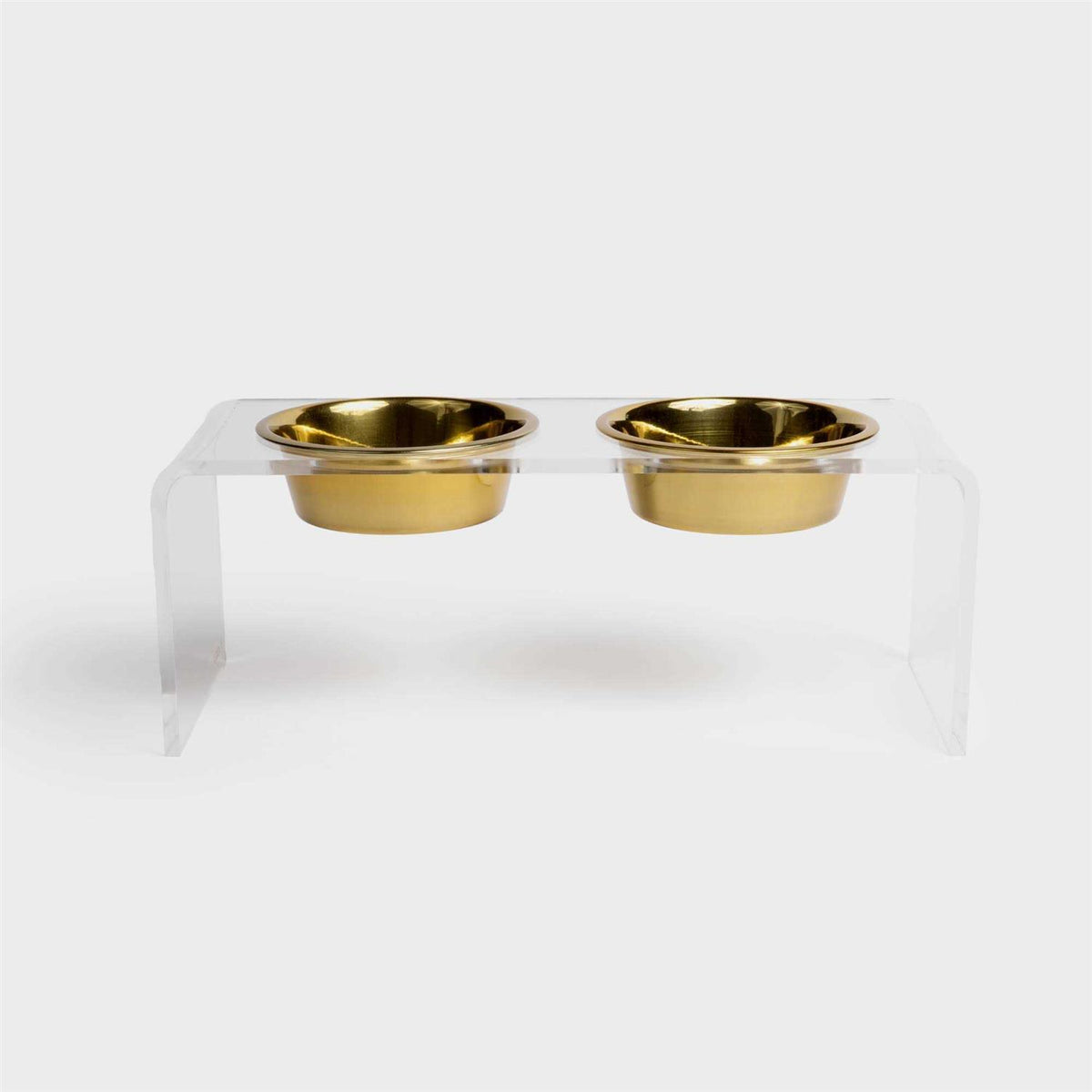 Clear Double Bowl Pet Feeder D553210